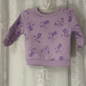 Disney Baby Minnie Mouse Lavender Sweatshirt – Size 18M – NWOT